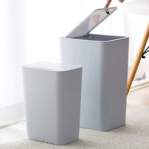 ATAAY kante za smeće kanta za smeće Press-vrsta klasifikacija kanta za smeće kuhinjska papirna korpa dnevna soba spavaća soba kupatilo toalet sa poklopcem / 8Inch