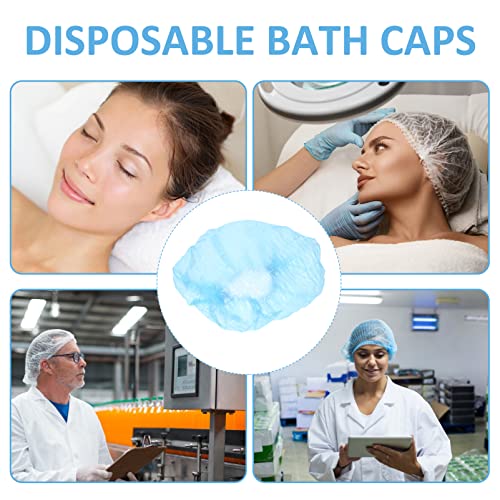 Lalafina CAPS glava 200pcs za jednokratnu kupanje za jednokratnu upotrebu za žene Jednokratni jednokratni kapu za kosu za jednokratnu tuš kape, plastični čist tuš ženski