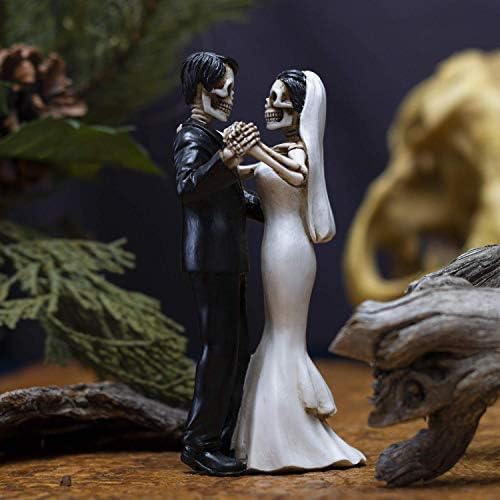 Samit Collection NIKADA Ne umire skelet za vjenčanje prvo ples vječna ljubav do smrti kostur romantični kolekcionalni amor por vida figurin Halloween Corn visok 6 inča