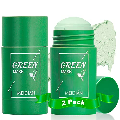 Drtru 2pack maska za zeleni čaj, maska za uklanjanje mitesera od zelenog čaja, prirodni ekstrakt zelenog čaja,maska od zelenog čaja za dubinsko čišćenje, posvjetljivanje kože lica, hidratacija,Kontrola ulja za sve tipove kože