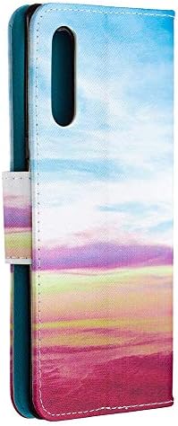 Qivstar futrola kompatibilna za LG Velvet 5G bočni džepovi šareno obojeni All-Inclusive zaštitni kožni novčanik meka PU kožna Navlaka za preklopnu futrolu za LG Velvet 5G Rainbow HX