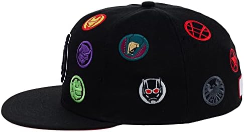 Marvel Avengers Po Cijelom Logotipu Flat Bill Cap