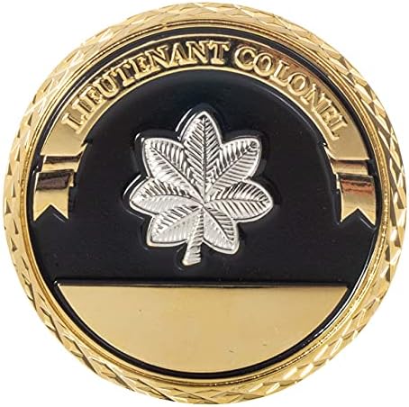 Poručnički poručnik Sjedinjenih Država Pukovniče poljski oficir Range Challenge Coin i Blue Velvet Display