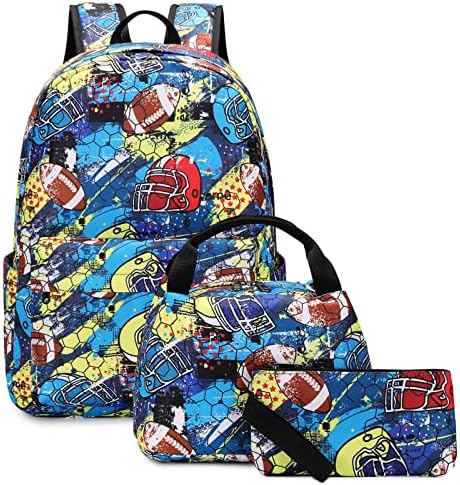 Ruksaci Ezycok za dječačke školske torbe za dječju torbu za knjige sa izoliranom torbom za ručak i torbicom