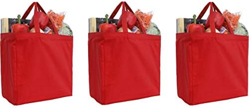 Threadart višekratna upotreba za teške uslove rada pamuk platnene torbe za namirnice pakovanje od 3