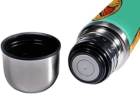 SDFSDFSD 17 oz Vakuum izolirane boce od nehrđajućeg čelika Sportska kava Travel MUG FIKS Originalna koža Zamotana BPA Besplatno, brza hrana Gornji pas uzorak zelene boje