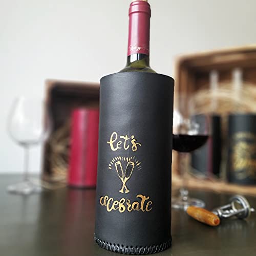 Ljubitelj vina Poklon | Vreća za boce vina | Kožna kutija za vino | Host poklon | Držač za vino | Luksuzni poklon | Personalizirani poklon godišnjice