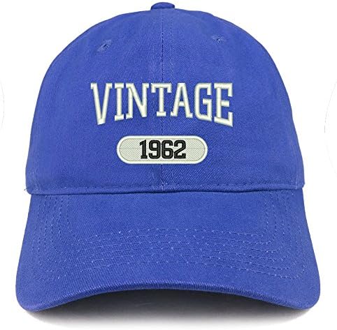 Trendy Widel Shop Vintage 1962 vezeno 61st rođendan opuštena pamučna kapa