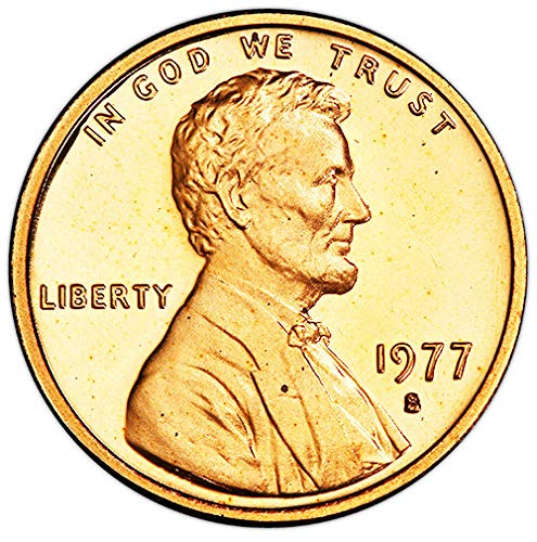 1977. Dokaz Lincoln Memorijalni postotak Izbor Nepričelirana američka kovnica