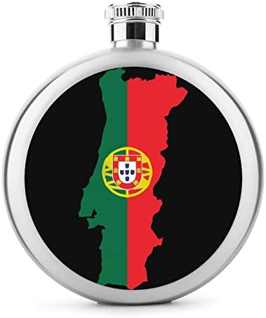 Karta Portugala sa zastavom Hip tikvice za alkoholne tikvice od nehrđajućeg čelika za višekratnu upotrebu tikvica za muškarce žene