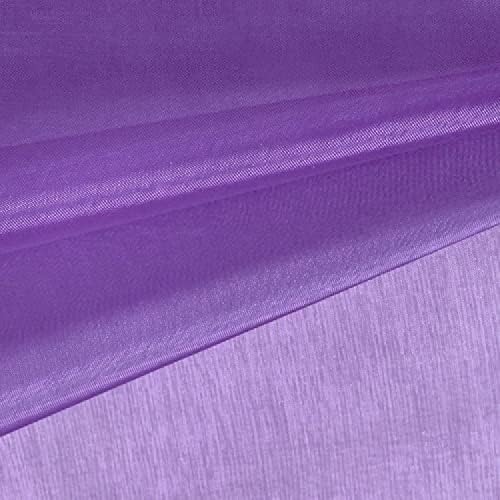 59 Grape Purple organza tkanina za vijak-100 metara