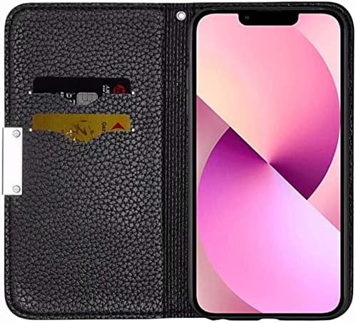 ADAARA Lychee uzorak preklopna futrola za telefon, za Apple iPhone 14 Pro Max Case 2022 kožni magnetni Folio