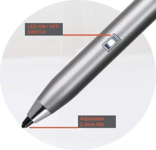 Navitech srebrni mini fine tačaka digitalna aktivna olovka kompatibilna sa Huawei MediaPad T3 10