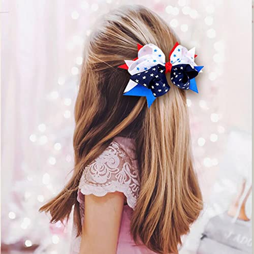 Bow 1 Neovisnost za kosu Djeca Patriotsko PC pribor za kosu Djevojke za kosu Dan Dnevne kose Slatke Barrettes