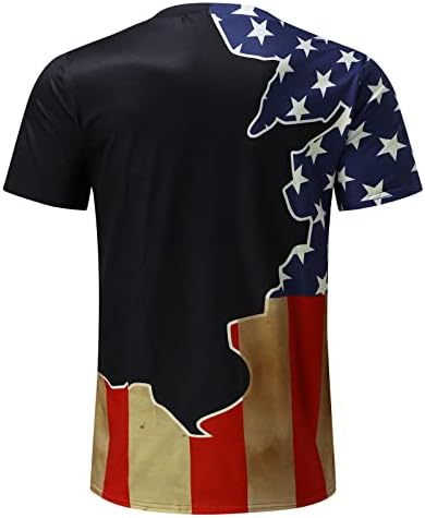 Meymia vojnik kratkih rukava majice za Muške američke zastave Patriotska grafička majica 4. jula Retro mišići
