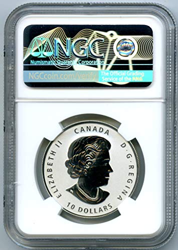 2020 CA Kanada Diplomski čestitke Prvo pušta srebrna obrnuta kolekcionar kovanica 10 USD PF69 NGC