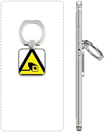 Simbol upozorenja Žuta crna kamera Trokut kvadratni nosač zvona za držač zvona za mobitel nosač Univerzalni poklon podrške