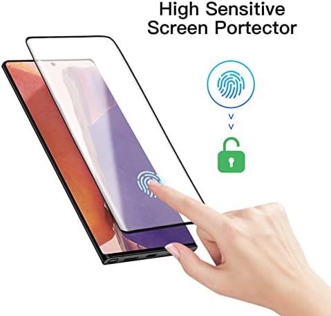 Zaštitnik zaslona za Samsung Galaxy Note 20 ultra 5g, ultrazvučni skener otiska prsta, 6,9 inča, puni pokriće