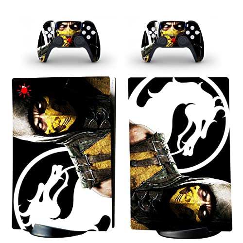 Za PS4 normalnu igru Ninja Mortal Best War Kombat X PS4 ili PS5 skin naljepnica za PlayStation 4 ili 5 konzolu i kontrolere naljepnica Vinyl DUC-2266