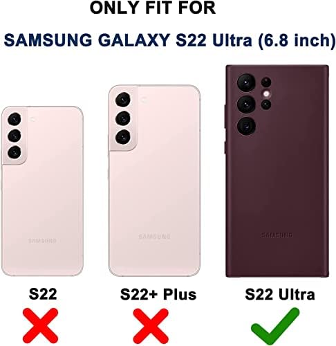 Slučaj brane za Samsung Galaxy S22 ultra 5g Case trostruki sloj odbrana kaiš za odbranu futrola tvrda zaštitna