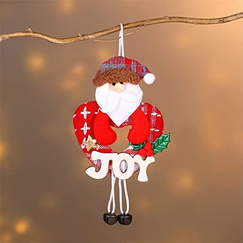 Frosted Garland debedi božićni ukrasi božićno drvce Privjesak na drvenim znakovima Elder Snjegović zvono