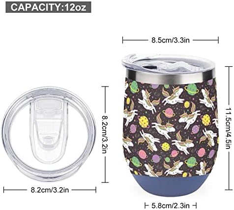 Jednorog u svemirskom šalicu vakuum izolirana čaša od nehrđajućeg čelika kava putni šalica 12 oz sa poklopcem