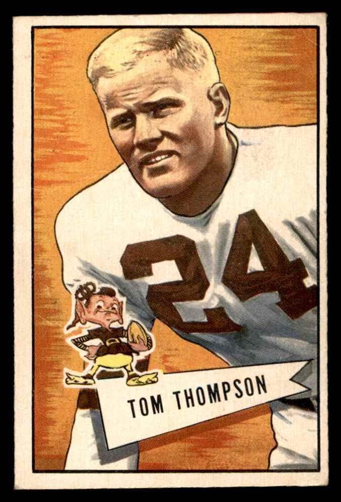 1952 Bowman 26 Tommy Thompson Cleveland Browns-FB VG Browns-FB William & Mary