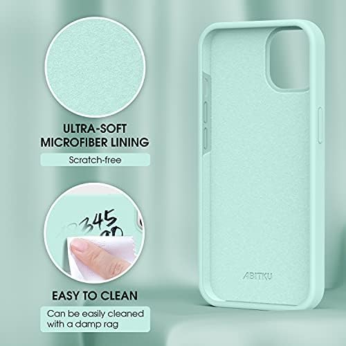 ABITKU kompatibilan sa iPhone 13 Case 2021, tekući silikon mekani gel gumeni telo punog pokrivanja [sa zaštitom