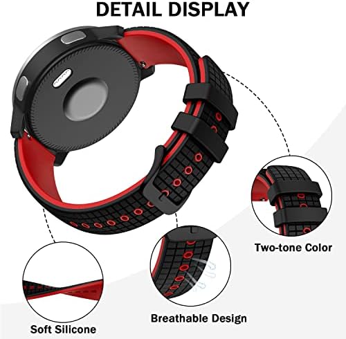 Isabake Watch opseg za kompatibilan sa Garmin Vivoactive 4 / Samsung Galaxy Watch 46mm, 22mm silikonske