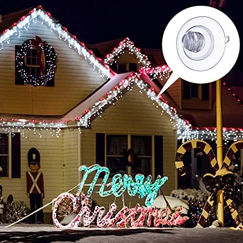 Saintrygo božićno svjetlo usisne čaše Mini prozori usisni kuka za viseće svjetlosni isječak Xmas klip za