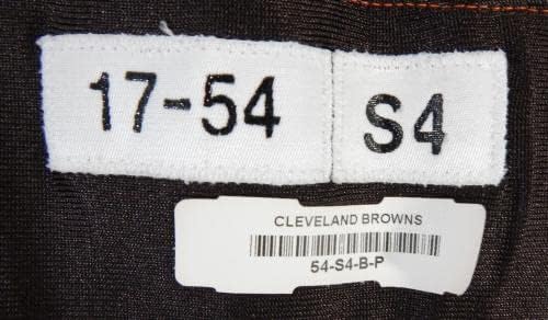 2017 Cleveland Browns Colby Gossettt 72 Igra Polovna Džerzija s smeđim praksama 54 523 - Neintred NFL