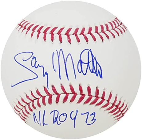 Gary Matthews potpisali su oficir za rawlings MLB bejzbol w / nl roy '73 - autogramirani bejzbol