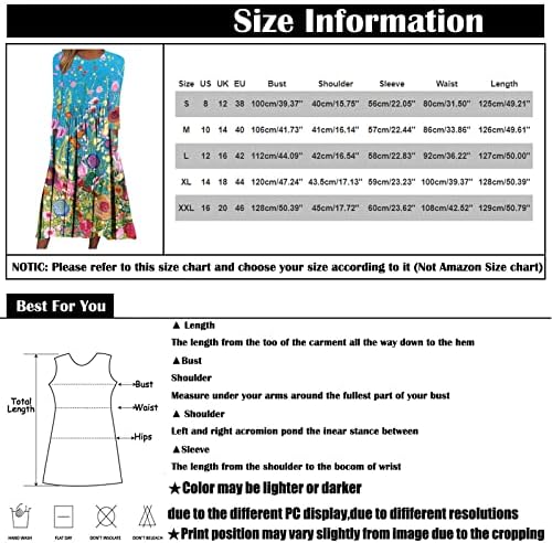 NOKMOPO Žene Dugi rukav Maxi Haljina Ležerne prilike Floral Print Dug-rukav V-izrez Swerch haljina Maxi haljina