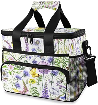 Kigai torba za ručak za višekratnu upotrebu sa cvijetom i leptirom izolovana kutija za ručak prenosiva nepropusna