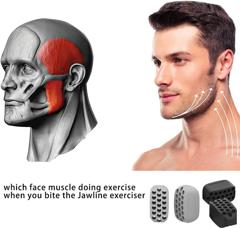Jaw facial and Neck Exerciser definiše vaše vilične linije i tonove vaše lice izgleda mlađe i zdravije pomaže