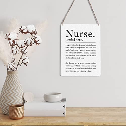Inspirativni rječnik Signals Zidna dekoracija medicinska sestra Definicija drvene ploče za ispis medicinskih