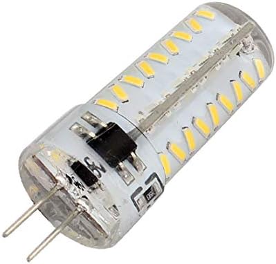 X-DREE AC 220V 5W G4 3014SMD LED žarulja za kukuruz 72-LED silikonska lampa zatamnjiva toplo Bijela (AC