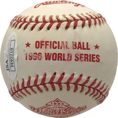 Mariano Rivera potpisala je autogramiranu 1996 WS bejzbol vintage JSA - autogramirani bejzbol