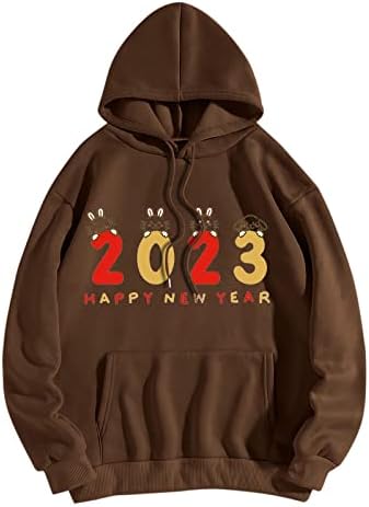 2023 Prevelika kapuljača za žene slatka zečja zeko grafička majica sa kapuljačom sretna nova godina koluta za životinje