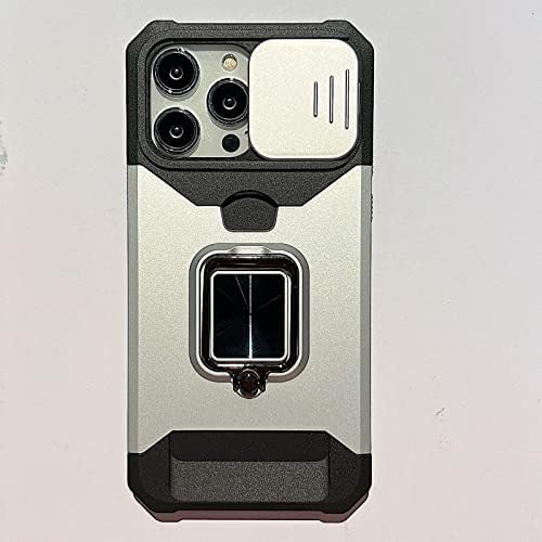 Rovco [3 u 1] za iPhone 14 Pro Max Case s kliznim poklopcem kamere, silikonski udarca otporan na izdržljivost