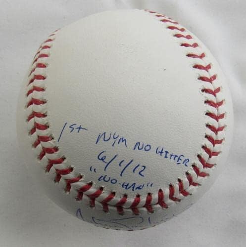 Johan Santana Josh Thole NO-HITTER COMBO potpisan Auto Autogram Rawlings Bejzbol - autogramirani bejzbol