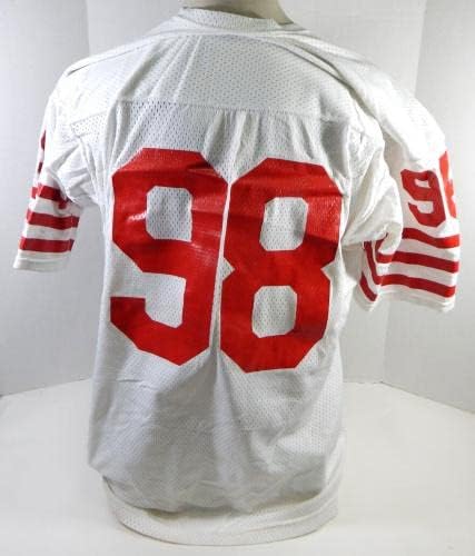1980-ih San Francisco 49ers # 98 Igra izdana bijeli dres 48 DP26611 - Neintred NFL igra rabljeni dresovi
