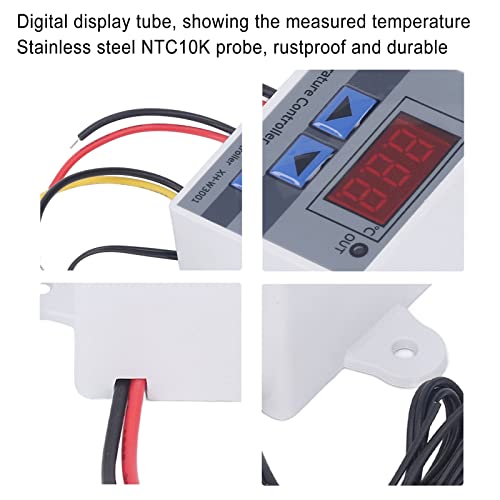 XH W3001 Digitalni regulator temperature, 12V regulator temperature i kontroler vlage sa režimom grijanja i hlađenja 0,1 ℃ Točnost elektronički termostatski raspon od -50 ℃ na 110 ℃