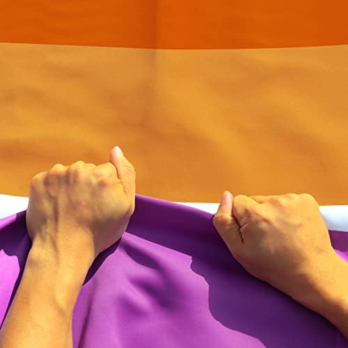 Anley Rip-proof tehnologija dvostrani 3-slojni Zalazak sunca Lesbian ponos zastavu 3x5 Foot-živopisne boje,