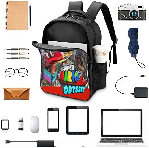 Schold Anime 16 inčni ruksaci za dječake, crtane laptop torbe lagane trajne ruksak školske torbe za povratak u školu Tinejdžeri Elementarni srednjoškolska torba, crvena torba, jedna veličina 3pcs