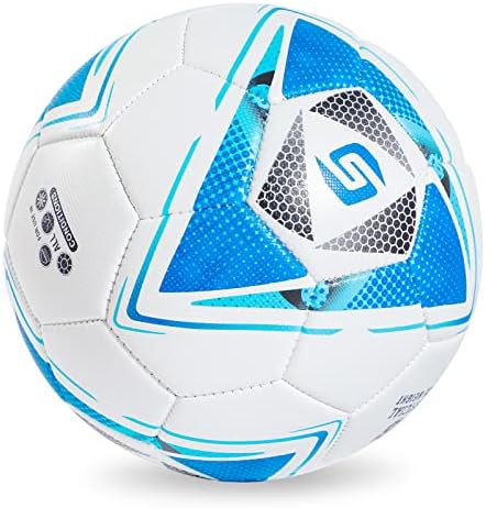 Saretas Soccer Ball Official 5 Vanjska nogometna kuglice, fudbalski trening Službeni podudarni fudbalske kuglice sa pumpom sa nosem mrežom za djecu Omladinski aud lopta, nogometna igra za djecu