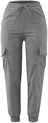 BDDVIQNN CAPRI Cargo hlače za žene džepove Ljetne casual bagergy joga hlače pantalone plus veličina joggers ženama