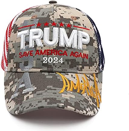 Idealforce Trump Hat 2024 Sačuvaj Ameriku ponovo šešir sa izvezenim adutom 2024 kapa za bejzbol kapa