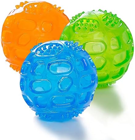 Dog škripana lopta, izdržljive kućne kućne kuglice od gumenih igračaka za male velike pse neuništive vježbe Trening