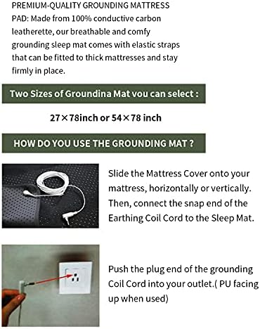 MAT za spavanje za spavanje, prozračne mat za uzemljenje plus prizemne kablske proizvode za uzemljenje komplet